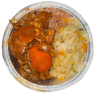 Stew Chicken Rice & Beans lunch Special