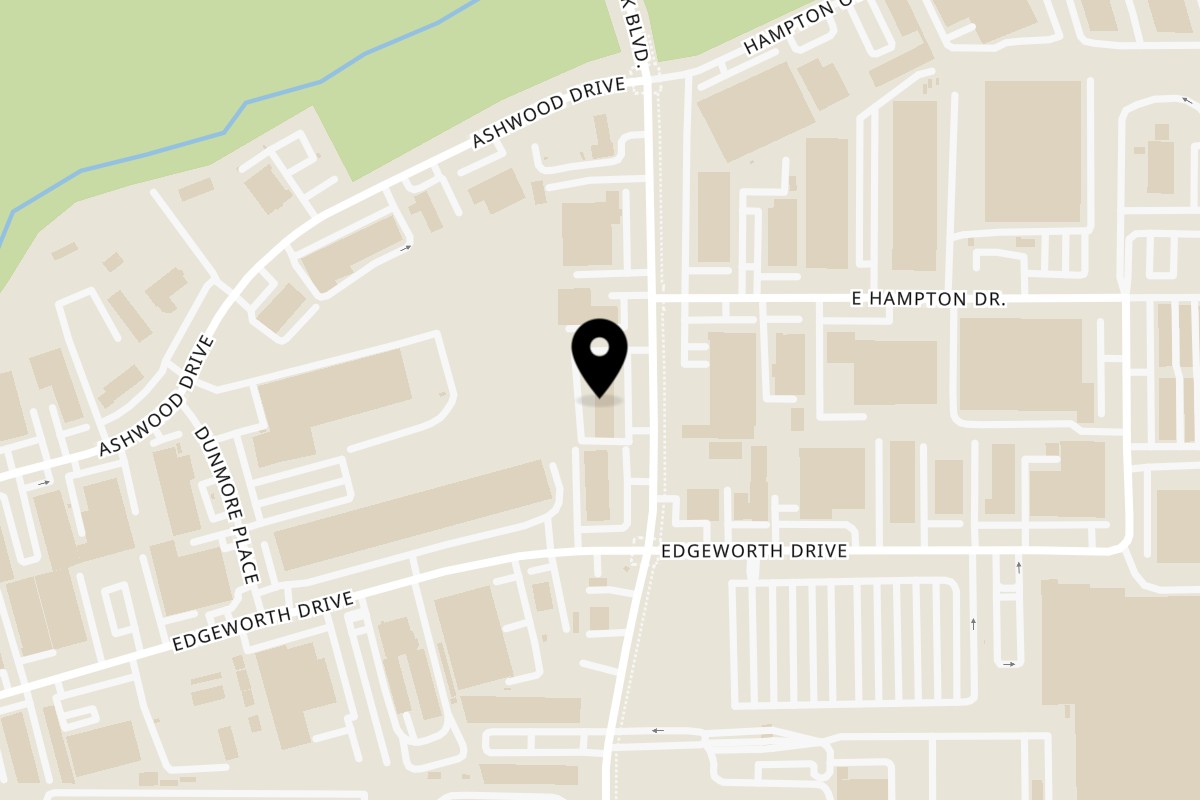 Map showing the location of Taste of The Caribbean on 505 Hampton Park Blvd Unit A in Capitol Heights